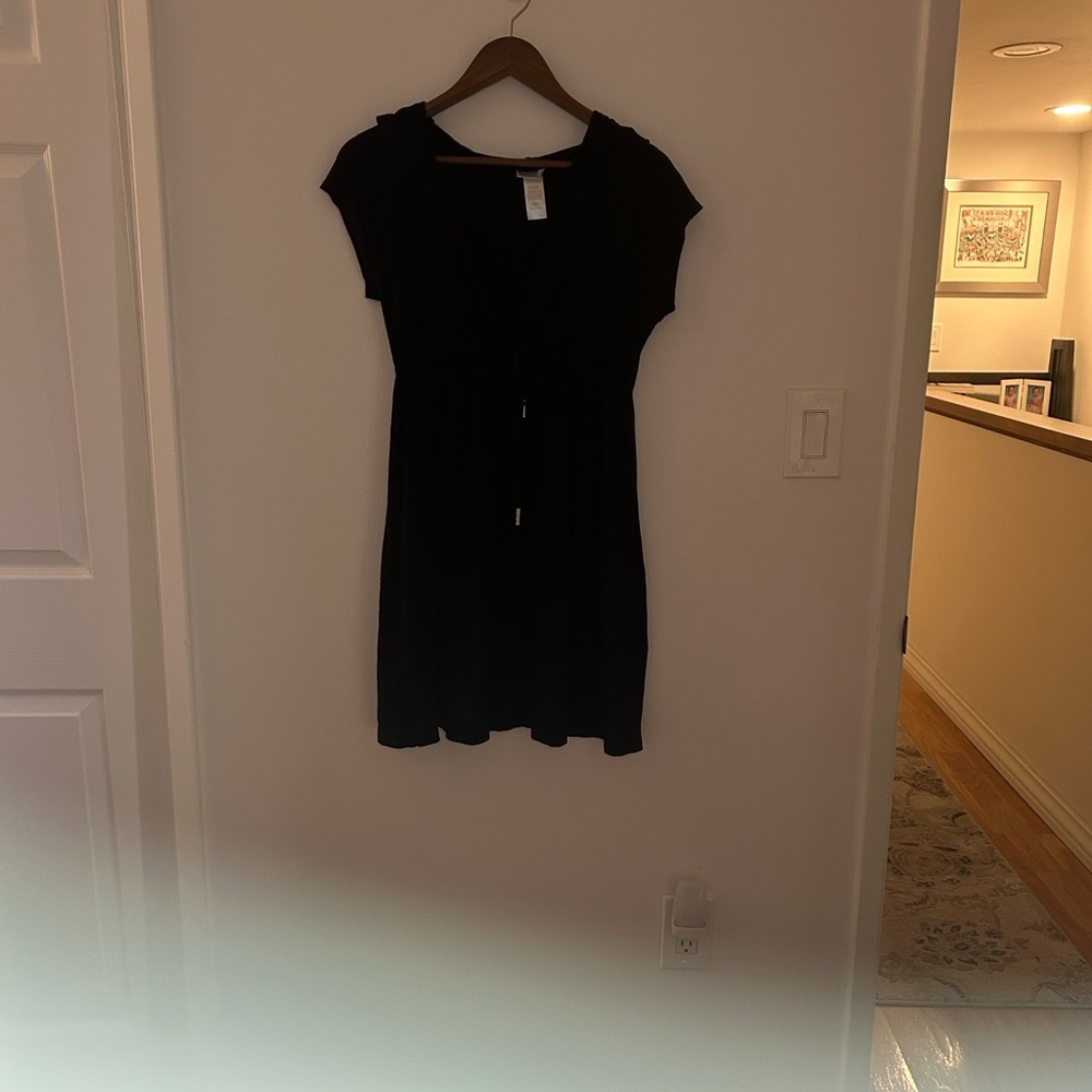 Dotti Black Deep V Neck Swim Coverup Tunic - Picture 5 of 11